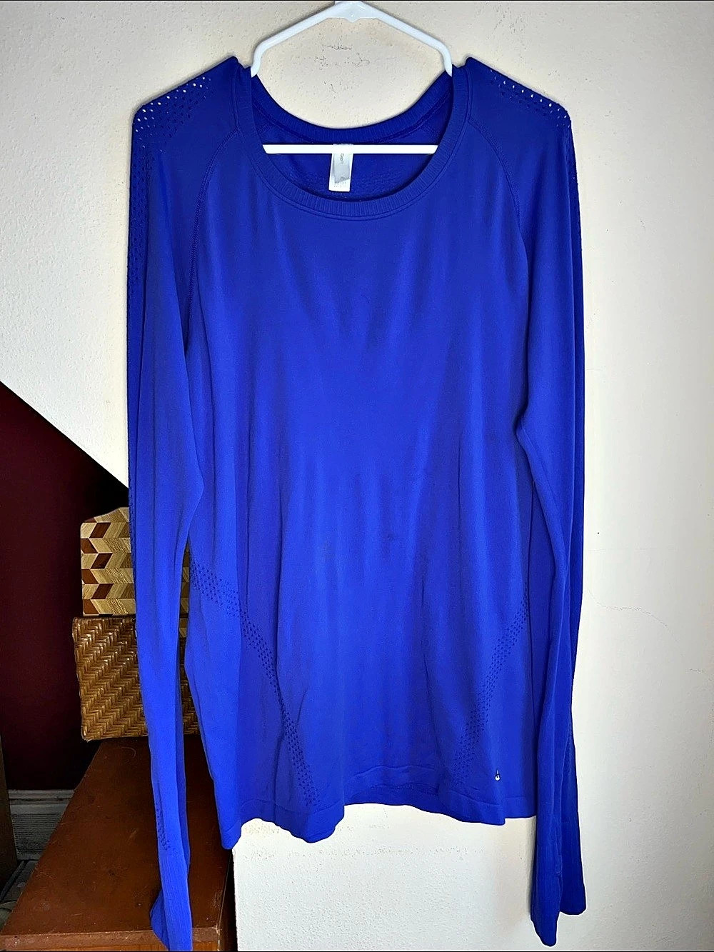 GapFit Motion Seamless Long-Sleeve Tee Blue XL